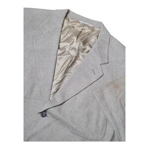 VTG Canali Proposta Men's‎ 44L Tan Silk Wool Blazer Sport Coat Made in Italy
